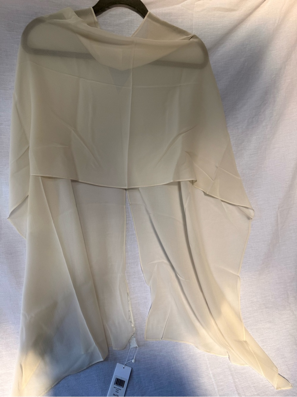 Women's Cream Layered Chiffon Skirt